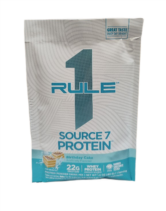 Source7 Protein, Birthday Cake - 40 grams (1 serving) - Rule One