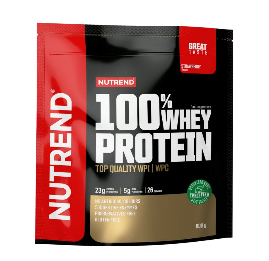 100% Whey Protein, Strawberry - 800 grams - Nutrend