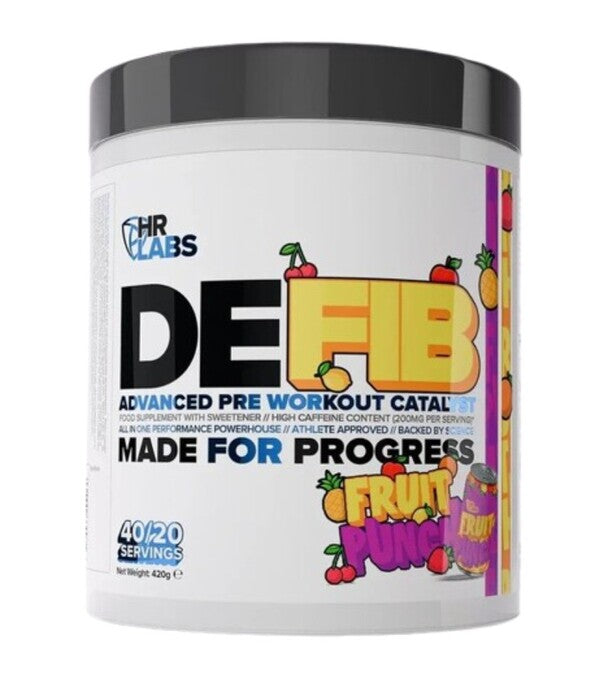 Defib Advanced Pre Workout Catalyst, Fruit Punch - 420 grams - HR Labs