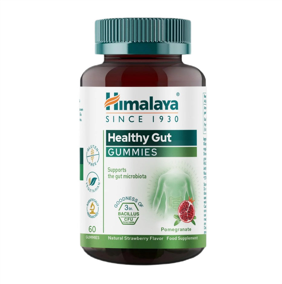 Healthy Gut Gummies, Natural Strawberry - 60 gummies - Himalaya