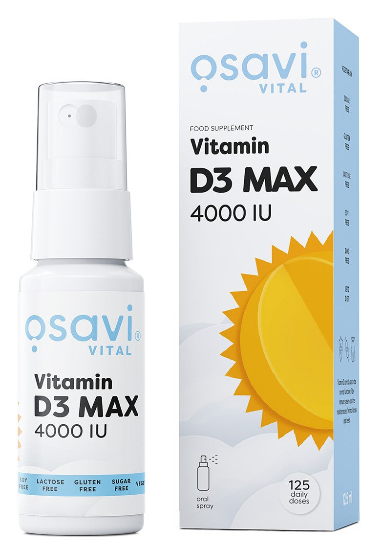 Vitamin D3 Oral Spray, MAX 4000IU - 12.5 ml. - Osavi