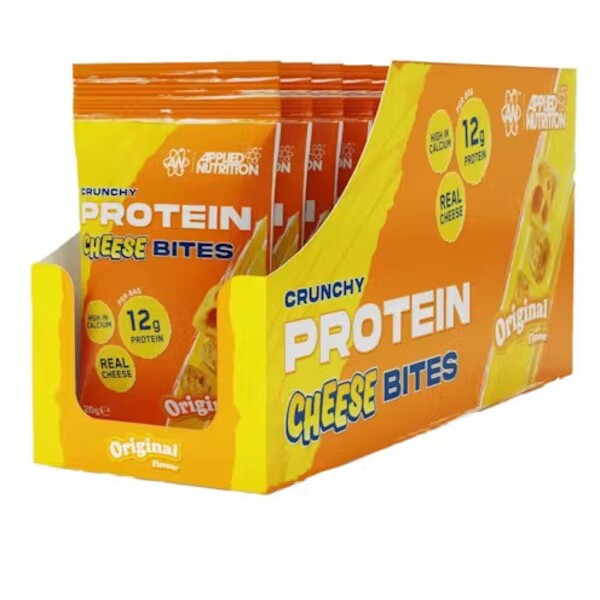 Crunchy Protein Cheese Bites, Original - 10 x 20g - Applied Nutrition