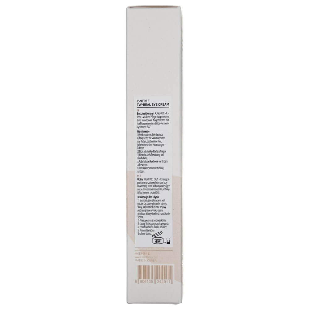 Isntree TW-Real silendav silmakreem – 30 ml