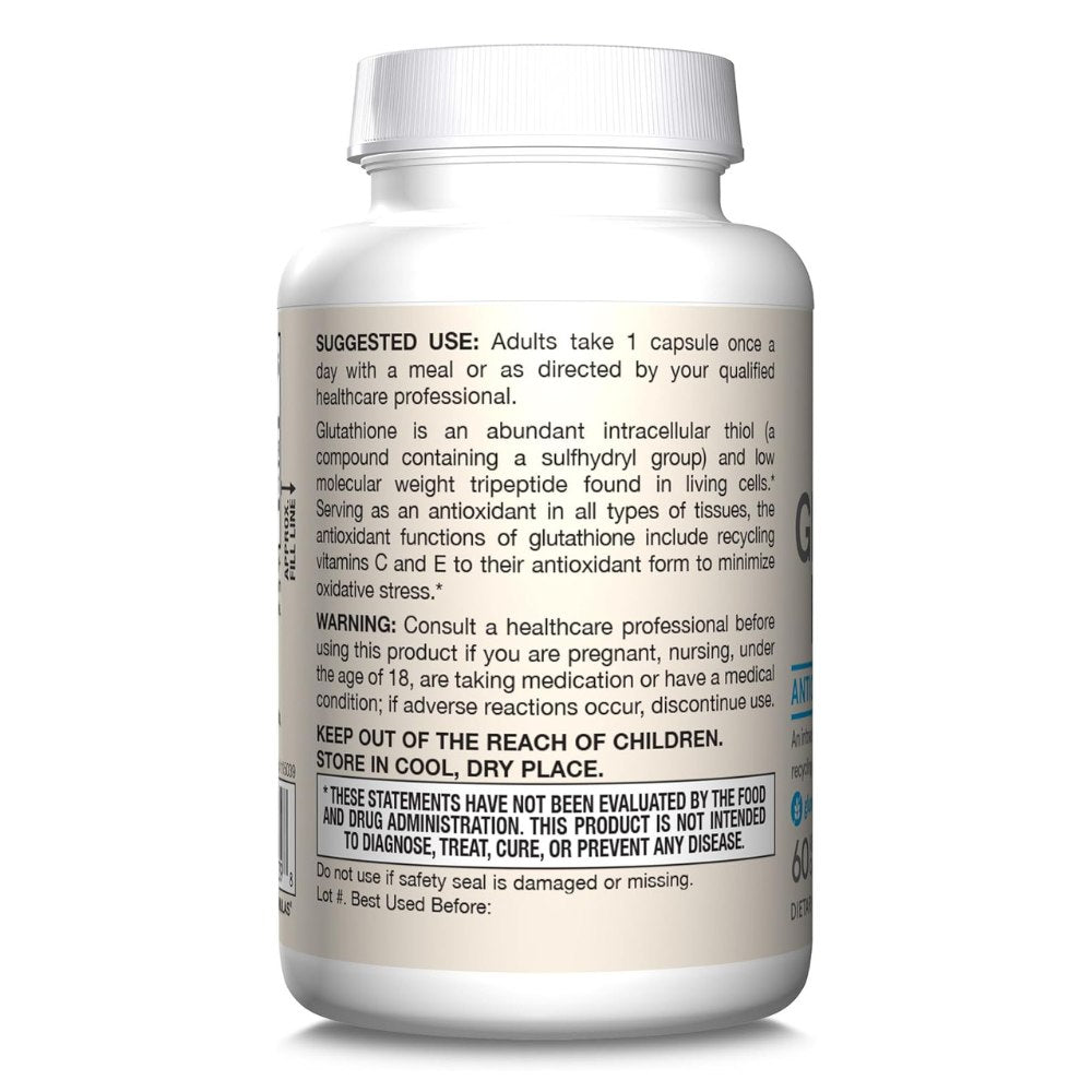 Jarrow Formulas L-glutation redutseeritud 500 mg – 60 kapslit