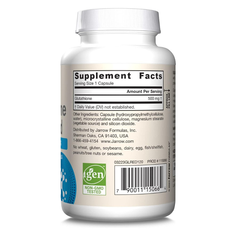 Jarrow Formulas Glutathione Reduced 500mg - 120 kapslit