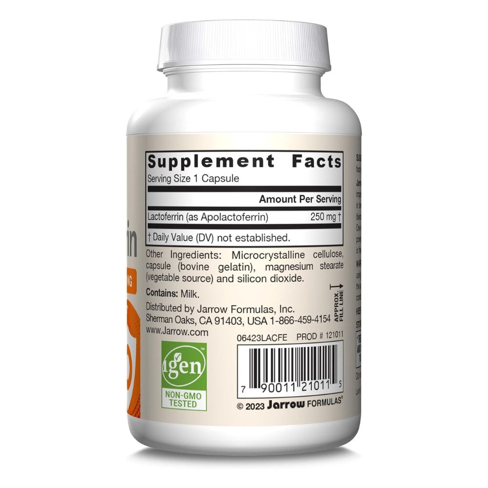 Jarrow Formulas Laktoferriin 250 mg - 60 kapslit
