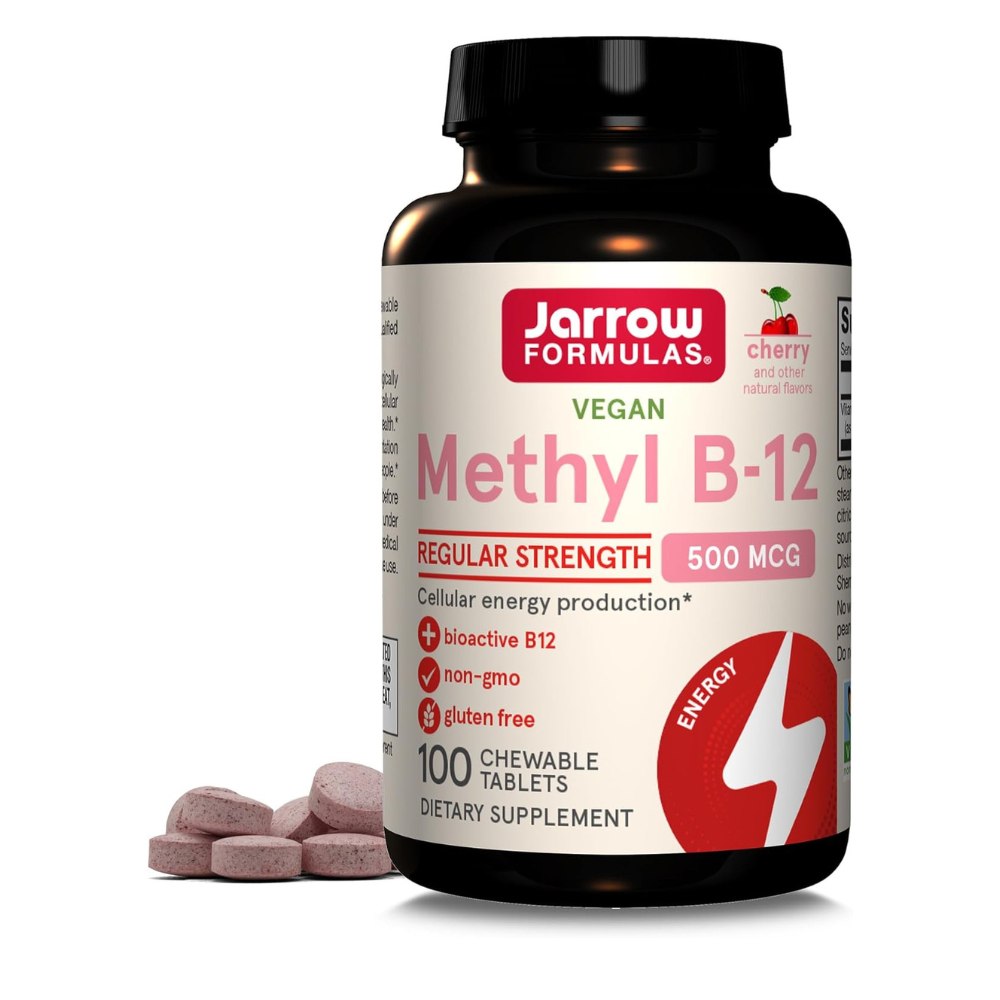 Jarrow Formulas Metil B12 (Metilkobalaminas) 500 mcg - 100 pastilių - Magnis.lt