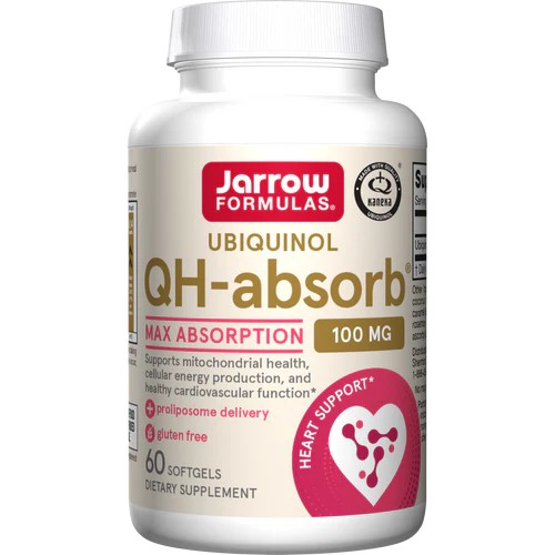 Jarrow Formulas ubikvinool QH-absorb (ubikvinool) 100 mg – 120 kapslit