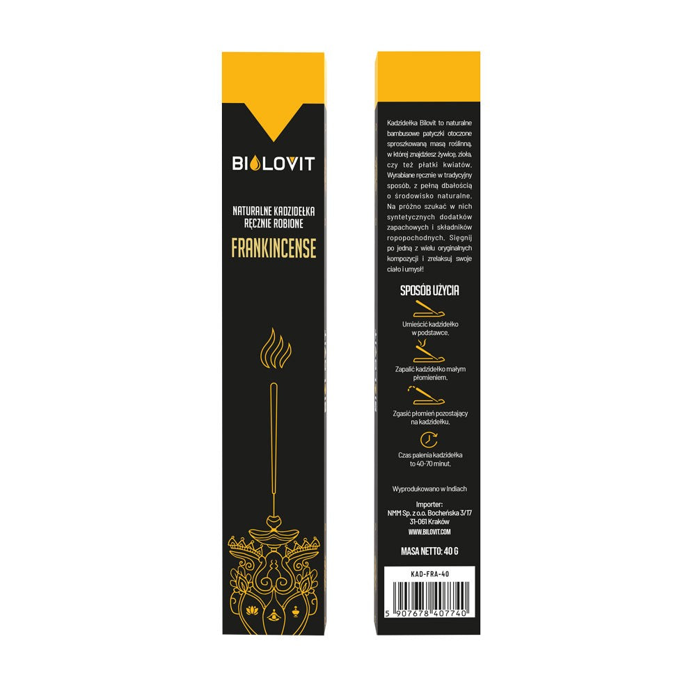 Bilovit looduslikud aroomi viirukipulgad Frankincense – 40 g