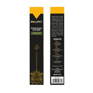 Bilovit looduslikud aroomi-viirukipulgad Sidrunhein - 40 g
