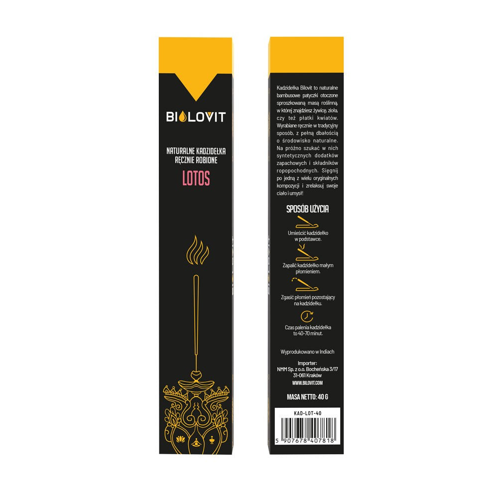 Bilovit looduslikud aroomisuitsetamise pulgad Lotus – 40 g
