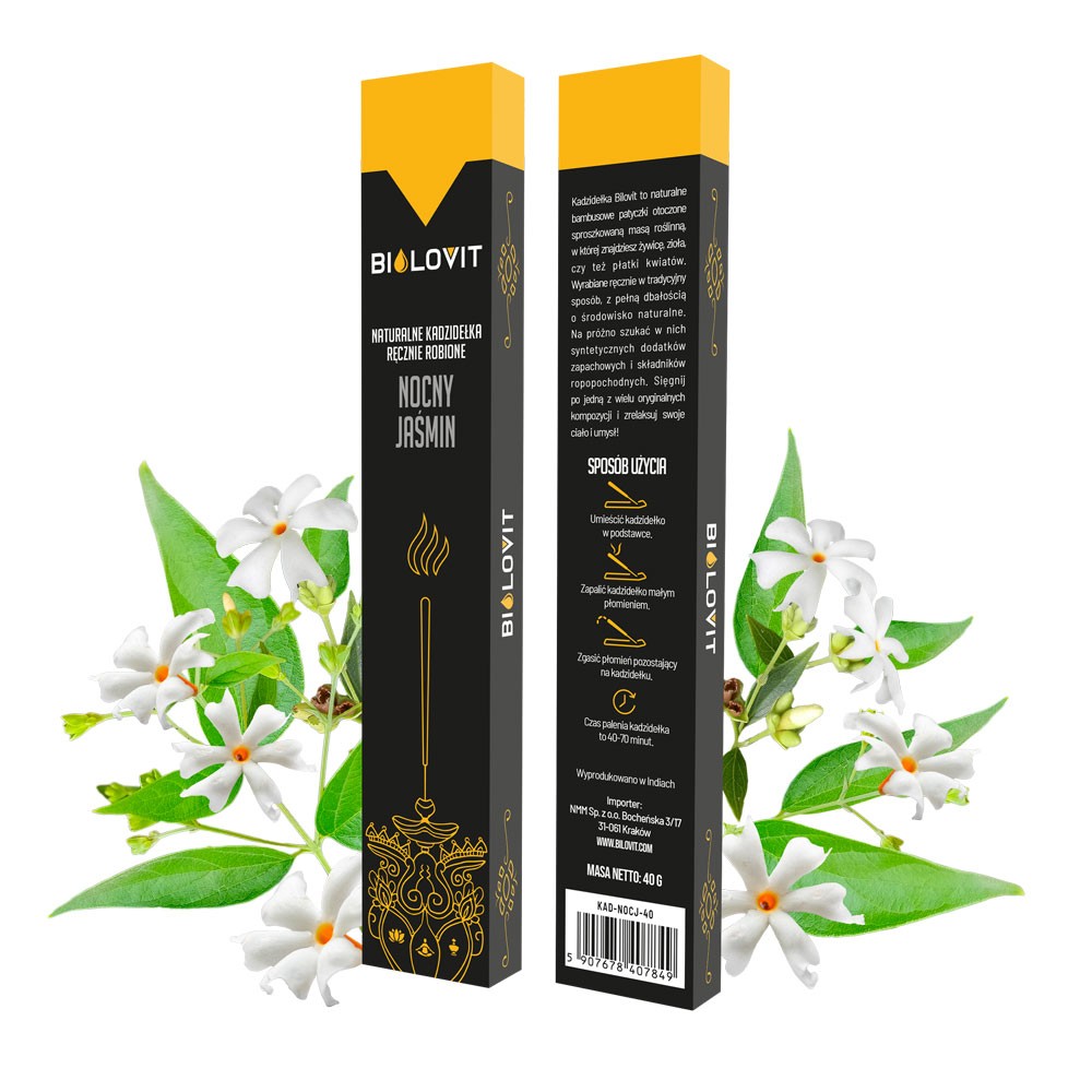 Bilovit looduslikud aroomi-viirukipulgad Night Jasmine - 40 g