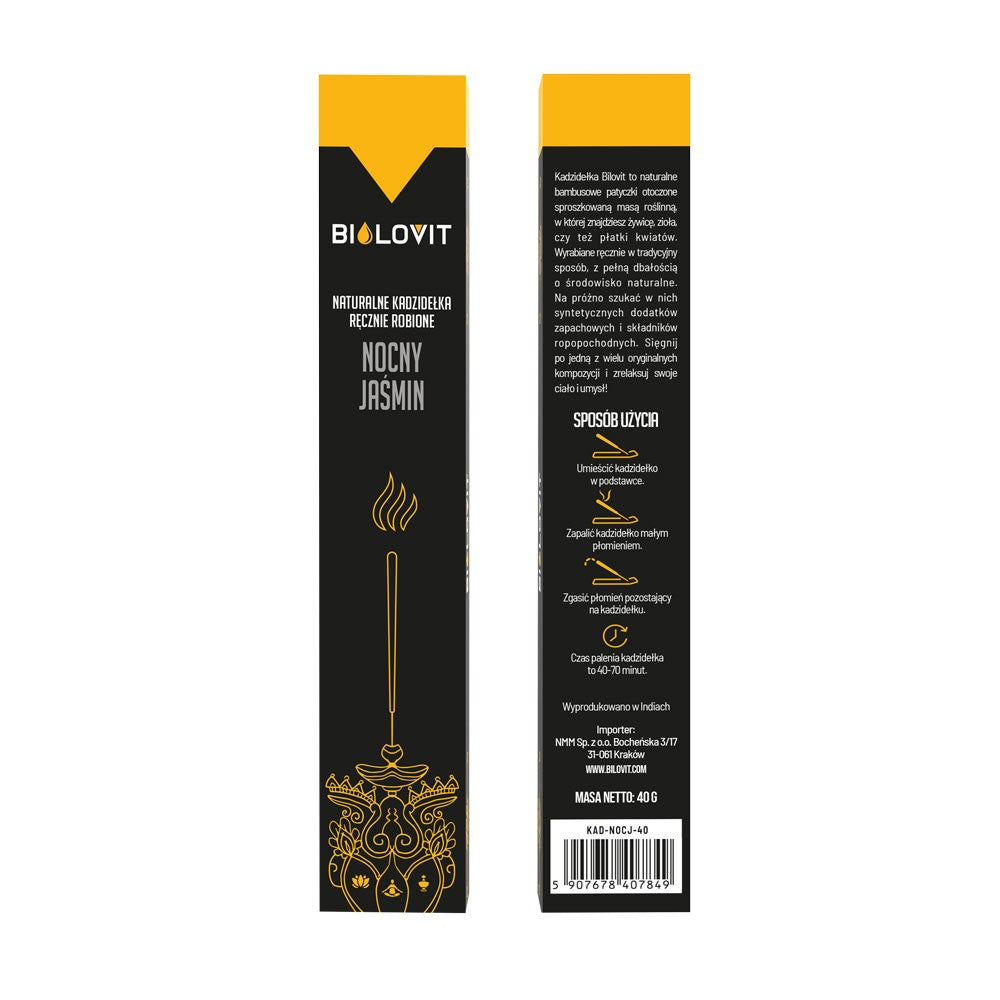 Bilovit looduslikud aroomi-viirukipulgad Night Jasmine - 40 g