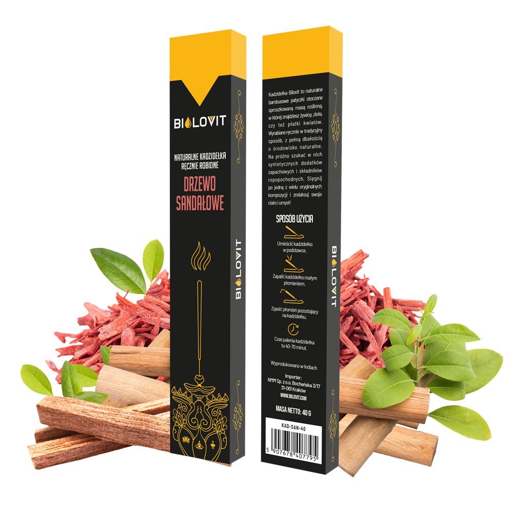 Bilovit looduslikud aroomisuitsupulgad Sandlipuu – 40 g