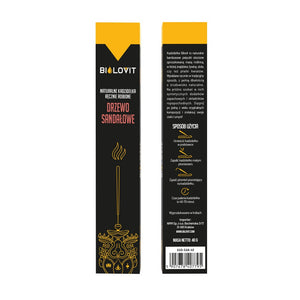 Bilovit looduslikud aroomisuitsupulgad Sandlipuu – 40 g