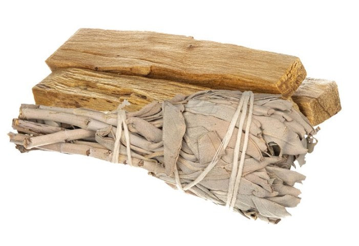 Bilovit naturaalsed viirukikomplekt - valge salvei + Palo Santo