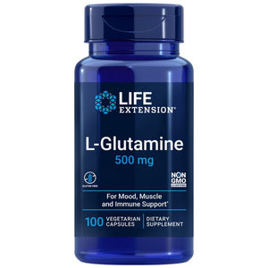 Life Extension L-glutamiin 500 mg – 100 kapslit
