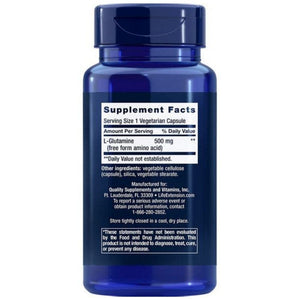 Life Extension L-glutamiin 500 mg – 100 kapslit