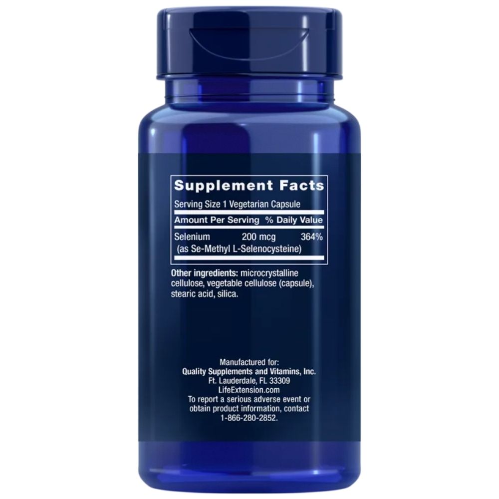 Life Extension SE-metüül-L-selenotsüsteiin, seleen 200 mcg - 90 kapslit