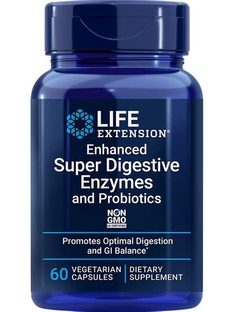 Life Extension Super virškinimo fermentai su probiotikais - 60 kapsulių - Magnis.lt