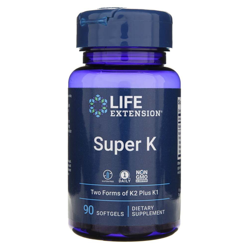 Life Extension Super K - 90 minkštųjų kapsulių - Magnis.lt