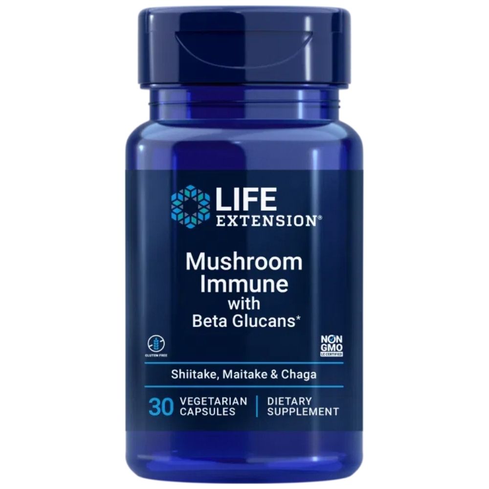 Life Extension grybų imunitetas su beta gliukanais - 30 kapsulių - Magnis.lt