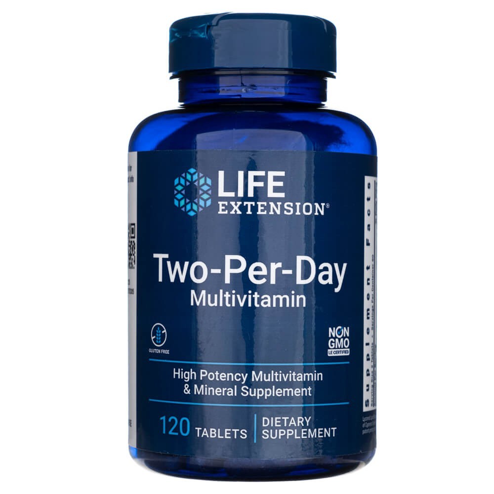 Life Extension Dviejų dienų multivitaminas - 120 tablečių - Magnis.lt