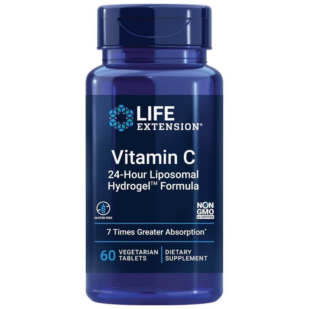 Life Extension C-vitamiin, 24-tunnine liposoomne valem - 60 kapslit