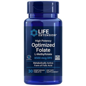Life Extension optimeeritud folaat kõrge tugevusega 8500 mcg – 30 tabletti
