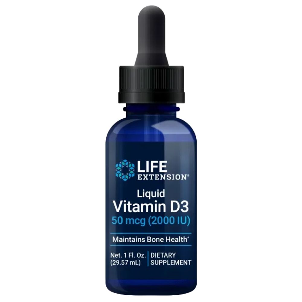 Life Extension D3-vitamiini tilgad 2000 IU – 29,57 ml