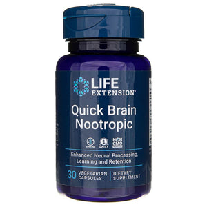 Life Extension Quick Brain Nootropic - 30 kapslit
