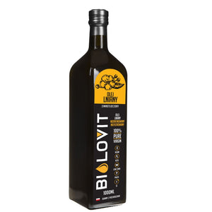 Bilovit Šaltai spaustas linų sėmenų aliejus - 1000 ml - Magnis.lt
