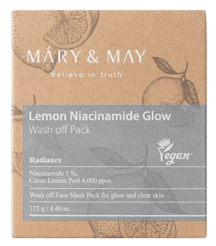 Mary&May sära andev savimask Lemon Niacinamide Glow - 125 g