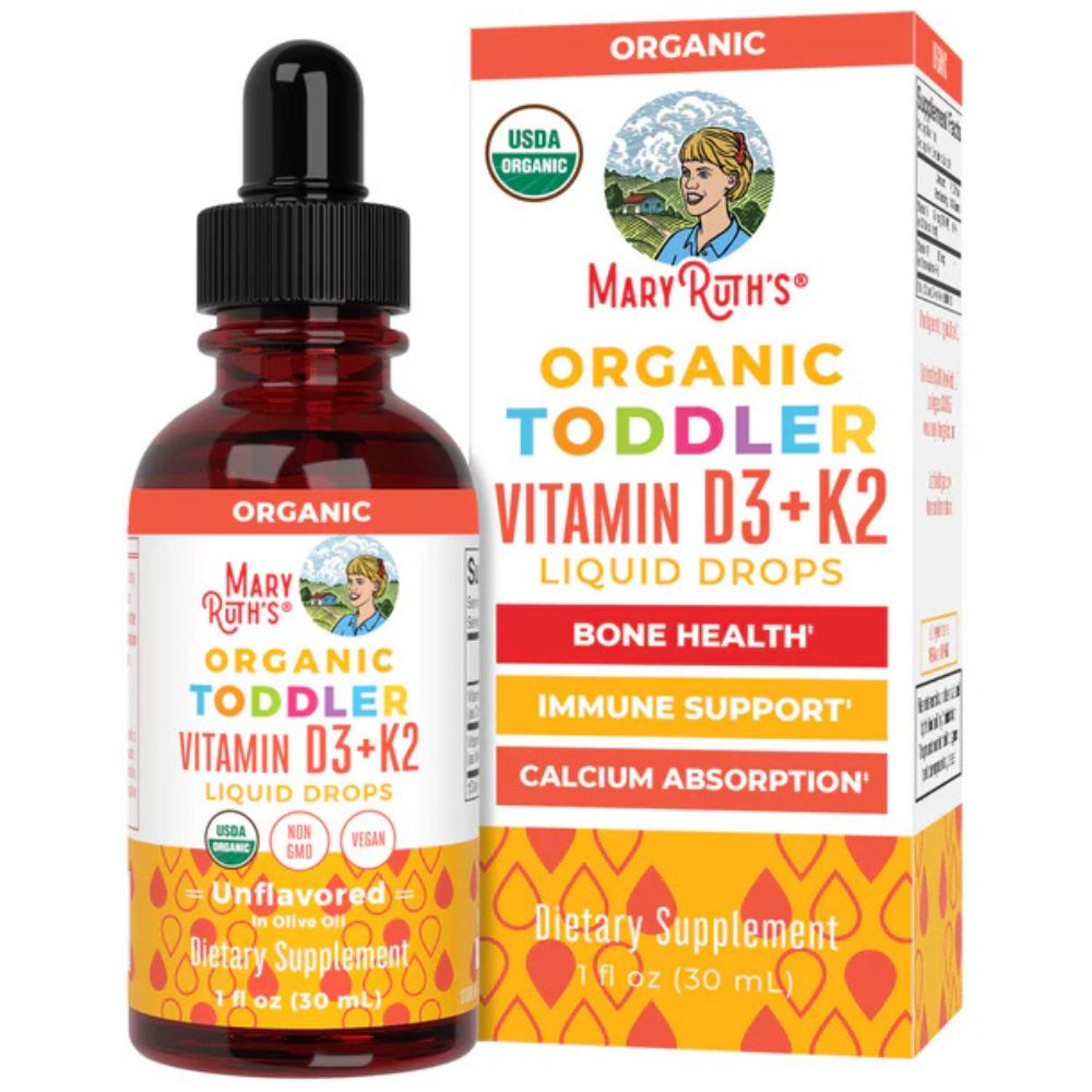 MaryRuth's Toddleri D3+K2 vitamiini tilgad väikelapsele - 30 ml