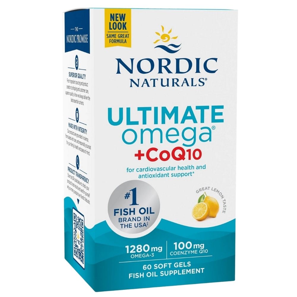 Nordic Naturals Ultimate Omega + CoQ10, sidrun - 120 kapslit