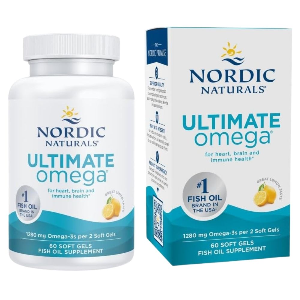 Nordic Naturals Ultimate Omega, citrinų skonio - 60 minkštųjų gelių - Magnis.lt