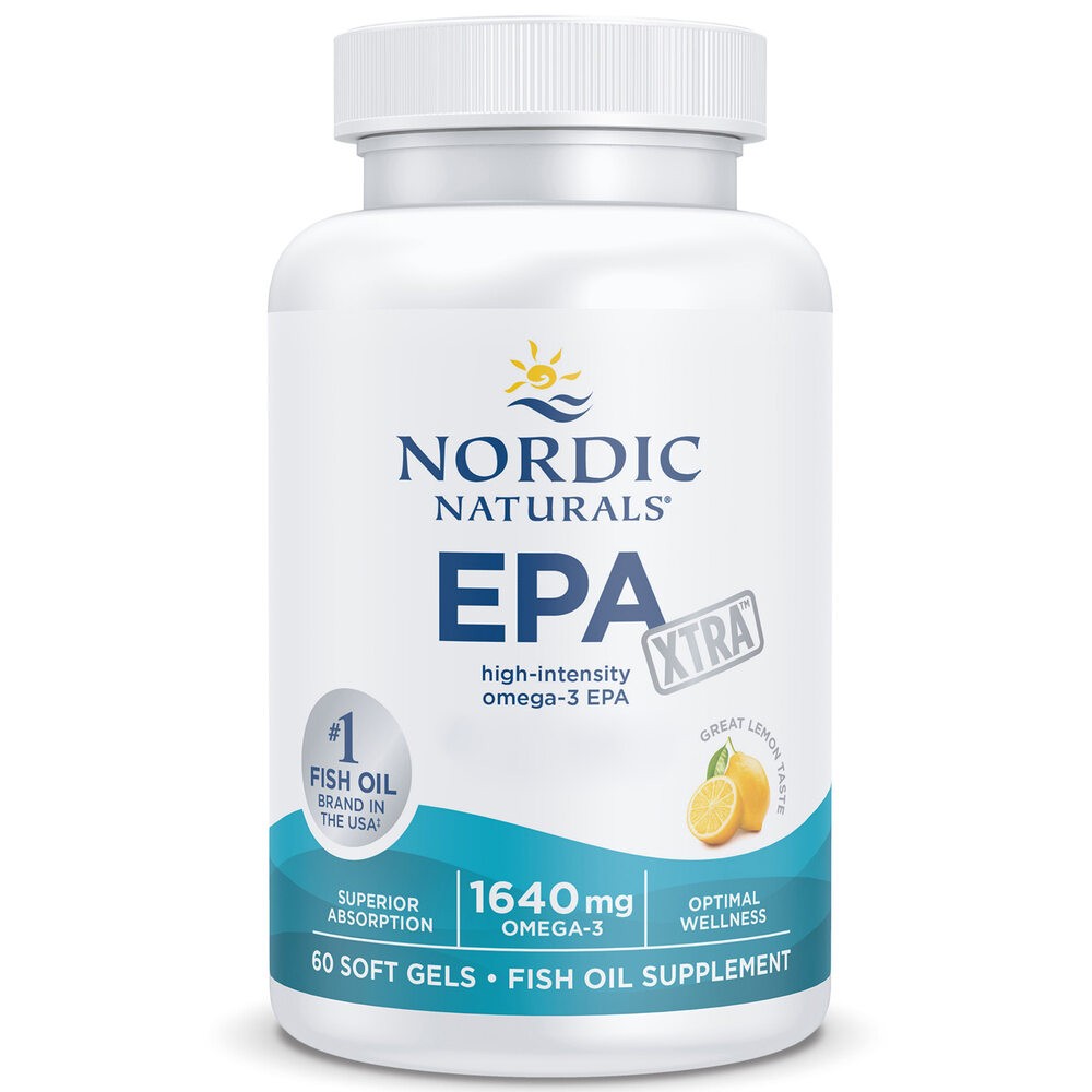 Nordic Naturals EPA Xtra 1640 mg Omega-3 lemon - 60 kapsulių - Magnis.lt