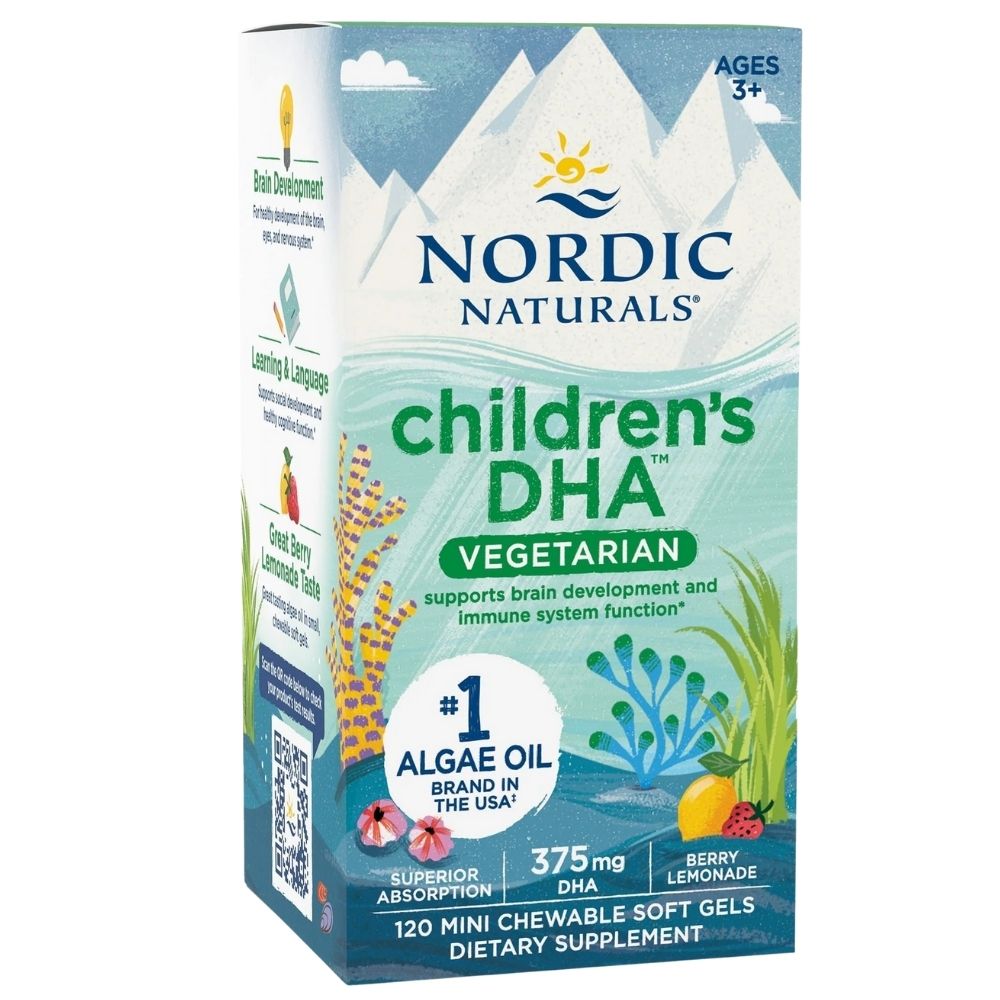 Nordic Naturals DHA lastele taimetoitlastele - 120 minikapslit