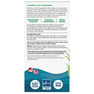 Nordic Naturals DHA lastele taimetoitlastele - 120 minikapslit