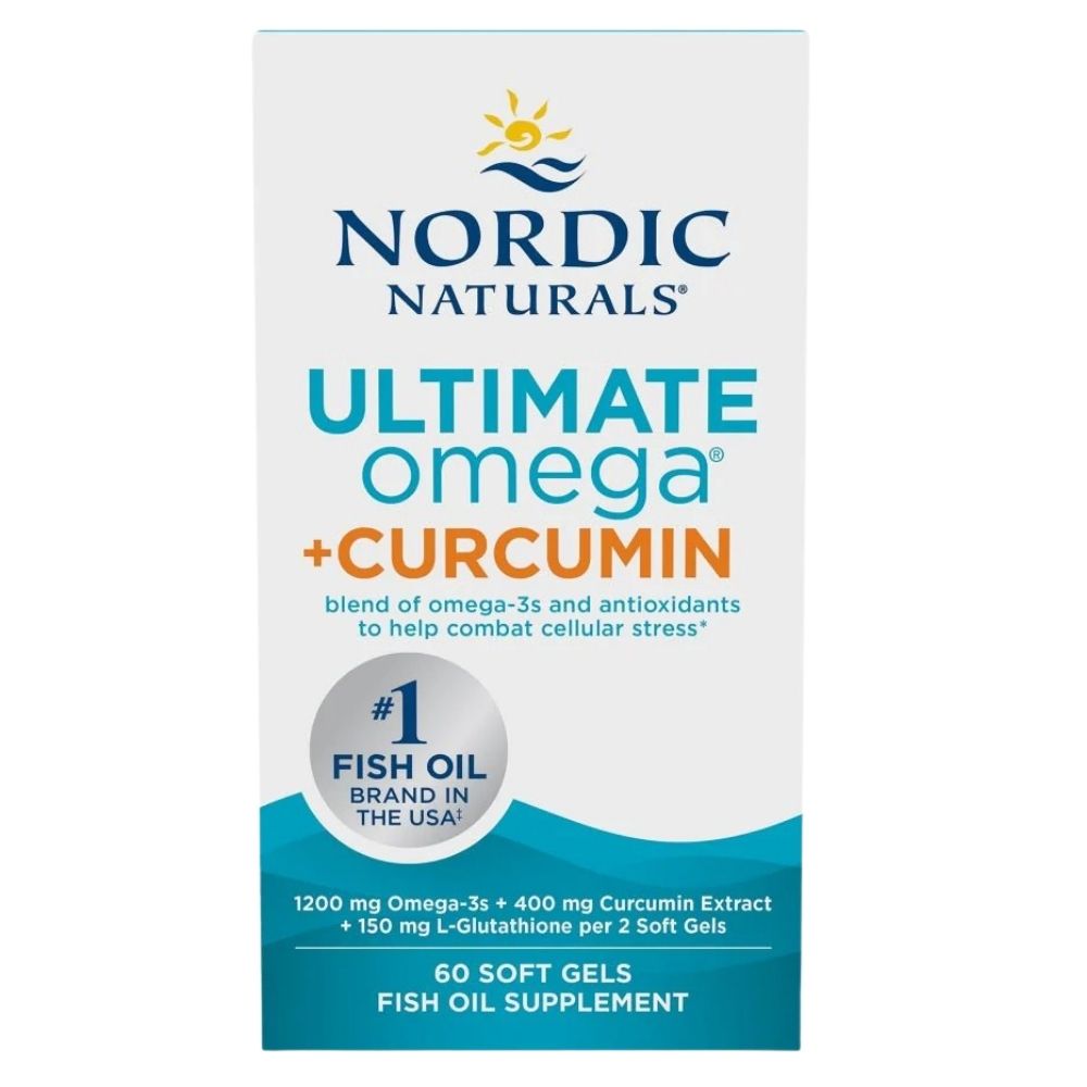 Nordic Naturals Ultimate Omega + kurkumiin – 60 kapslit