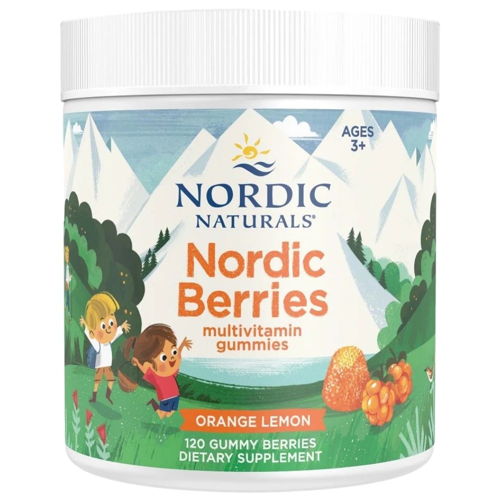 Nordic Naturals multivitamiini kummikommid, apelsini ja sidruni maitsega - 120 tk.