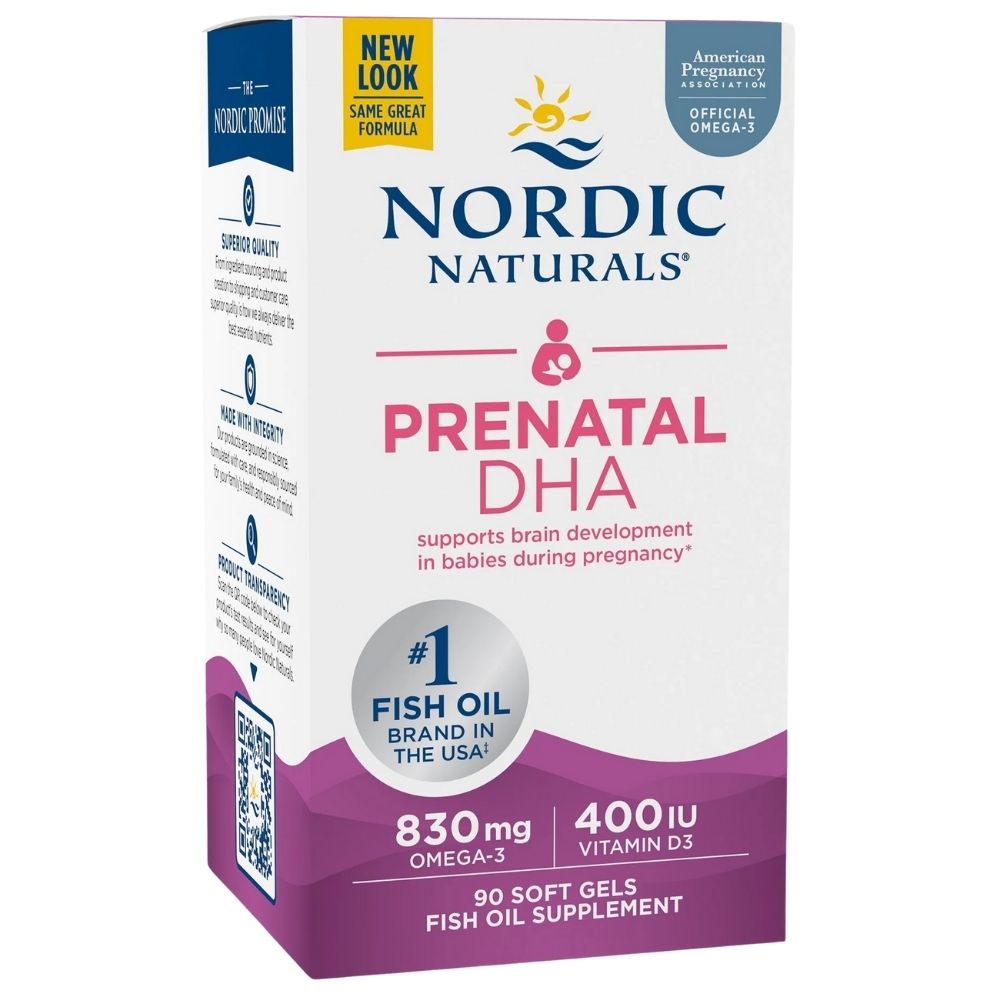 Nordic Naturals Prenatal DHA 830 mg - 90 kapslit