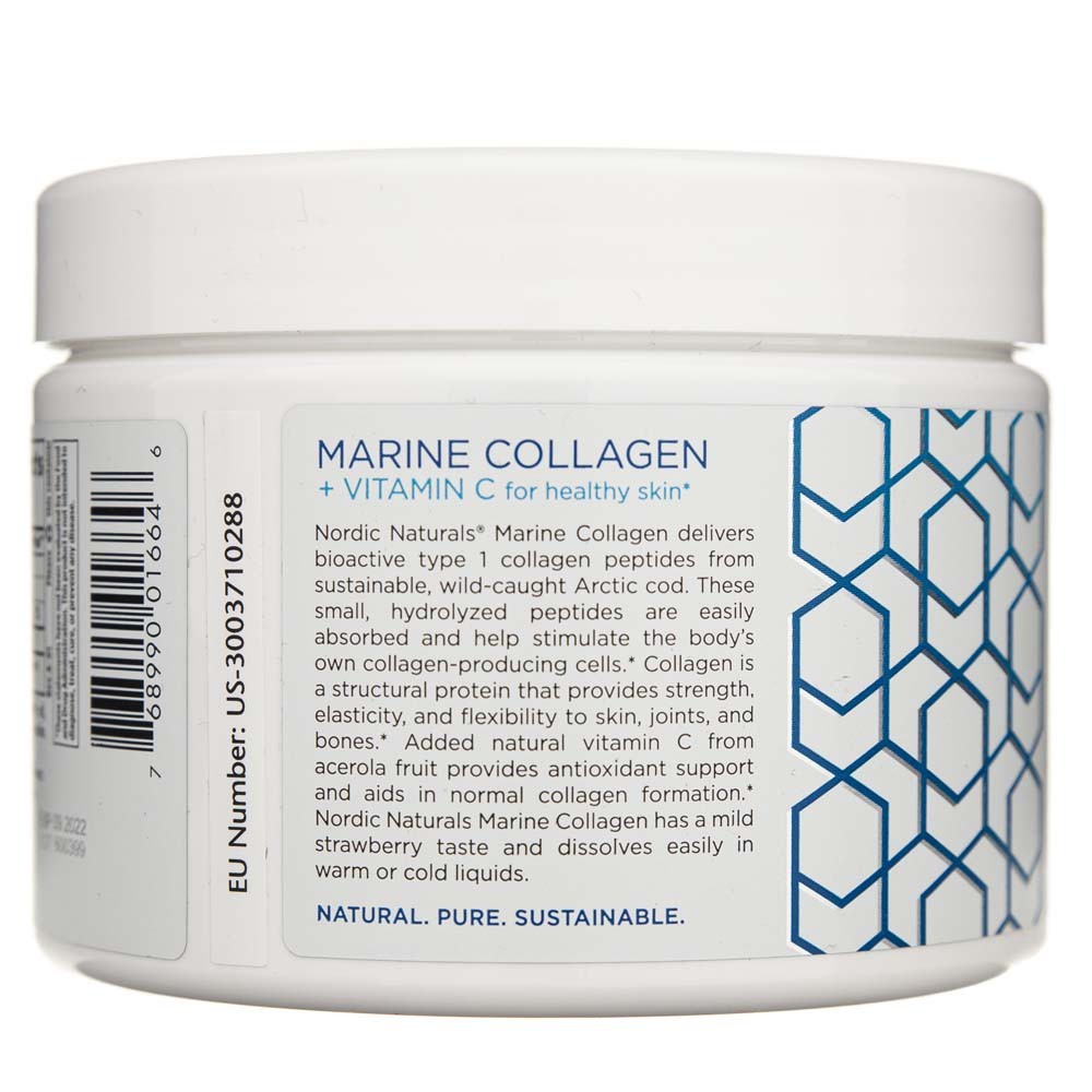 Nordic Naturals mereline kollageen C-vitamiiniga maasika - 150 g