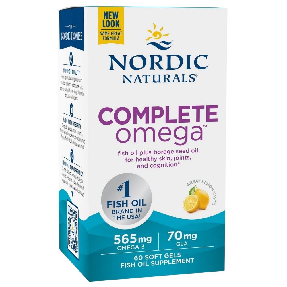 Nordic Naturals Complete Omega-3 565 mg + GLA 70 mg sidruni – 60 kapslit