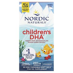Nordic Naturals DHA 250 mg – 90 laste minikapslit