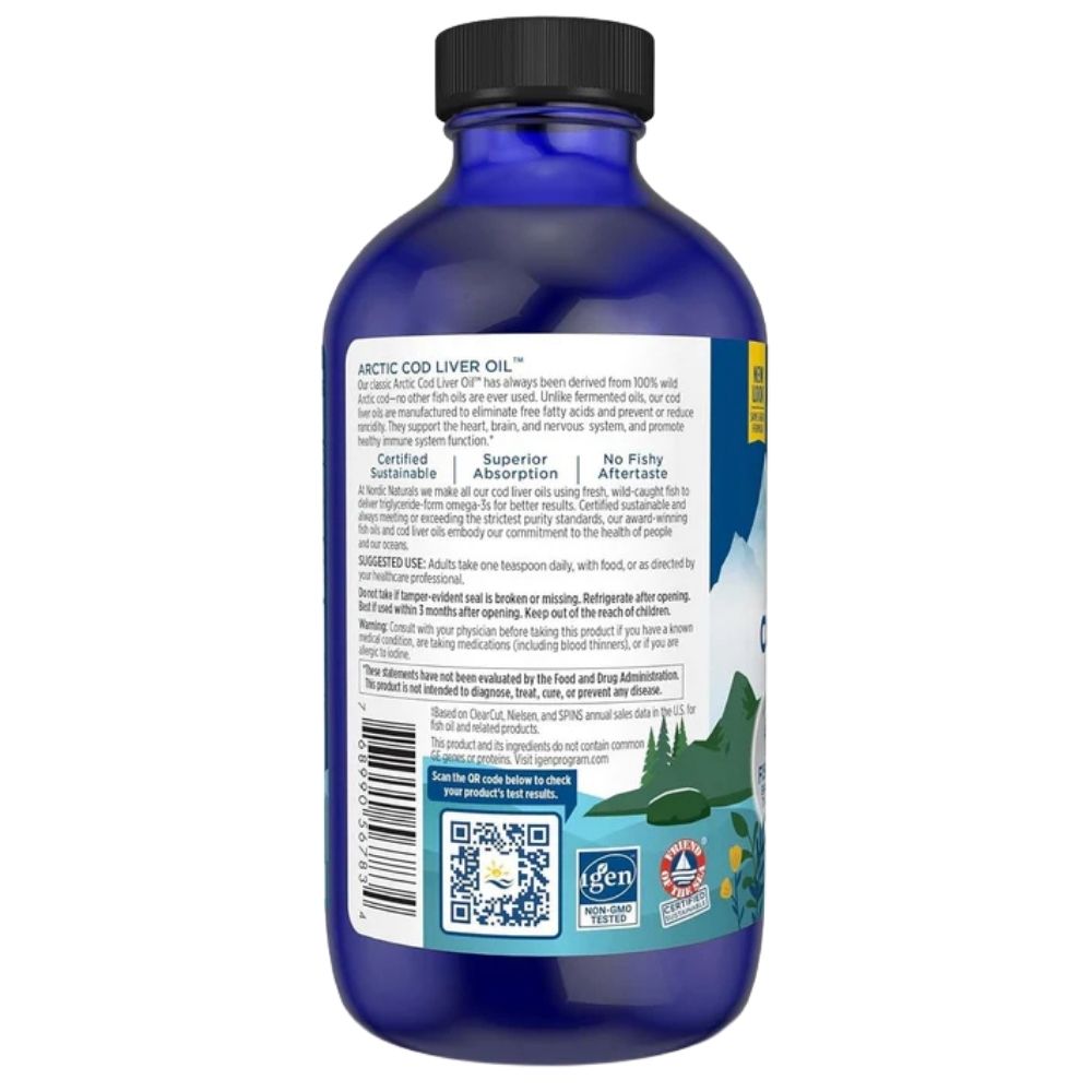 Nordic Naturals Arctic tursamaksaõli maasikas – 237 ml