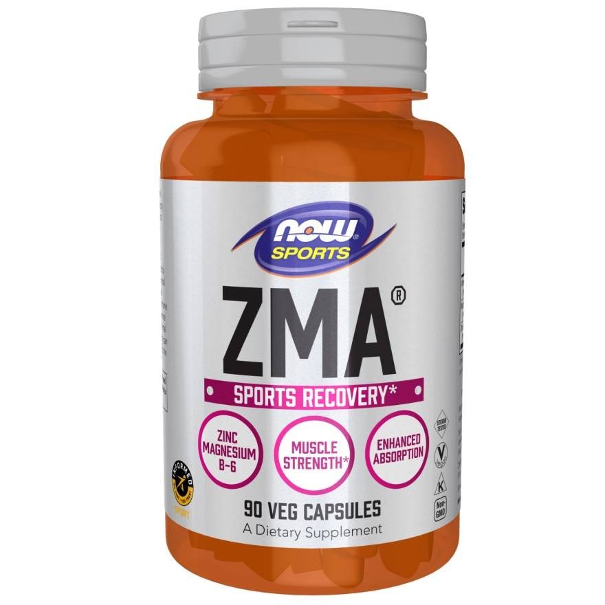 Now Foods ZMA (magnis, cinkas, B6) - 90 kapsulių - Magnis.lt