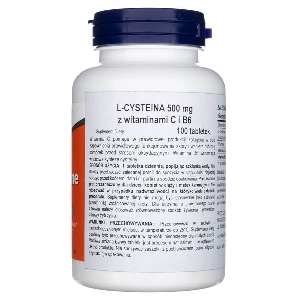 Now Foods L-tsüsteiin 500 mg - 100 tabletti