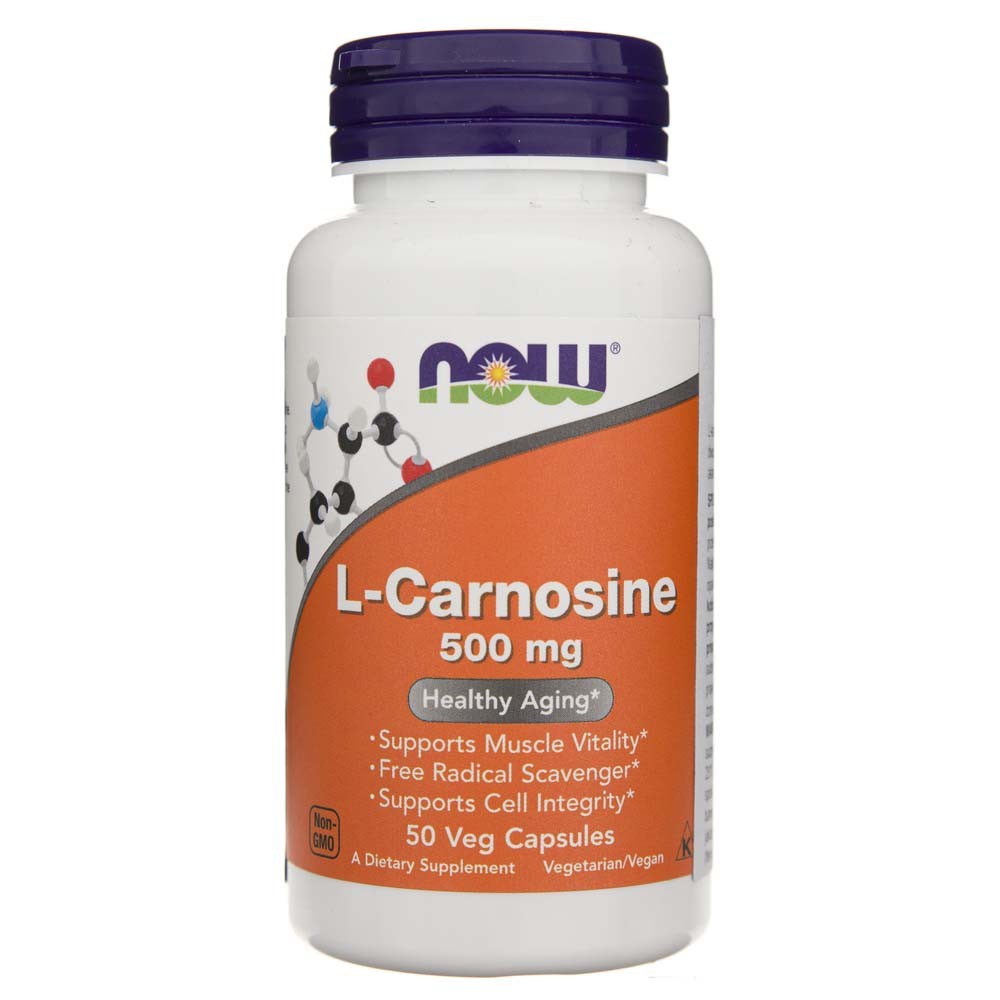 Now Foods L-karnosiin 500 mg - 50 kapslit