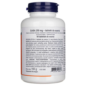 Now Foods GABA apelsini maitsega närimistabletid - 90 tabletti